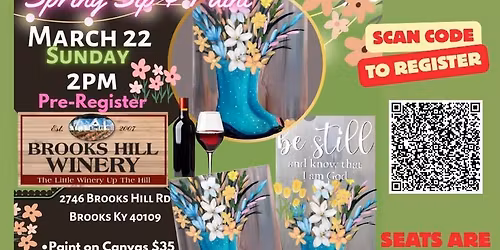 Brooks Hill Winery Spring Sip & Paint 
