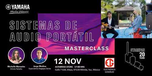 Electr\u00f3nica Gonz\u00e1lez \u00a1Concierto y Masterclass de Sistemas de Audio Profesional Port\u00e1til!