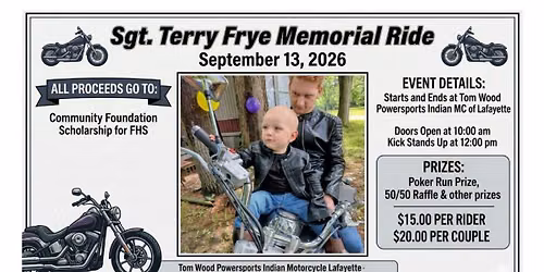 SGT. TERRY FRYE MEMORIAL RIDE