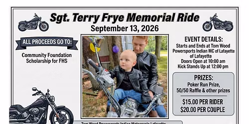 SGT. TERRY FRYE MEMORIAL RIDE