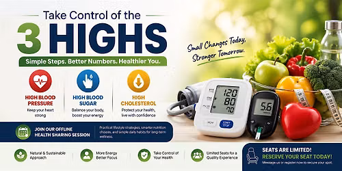 Take Control of the 3 Highs - Simple Ways to Improve Your Health Naturally