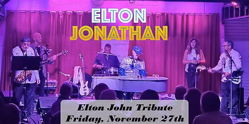 Elton Jonathan - Elton John Tribute