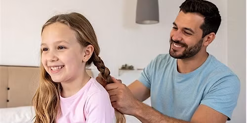Daddy Daughter Hair Style Class