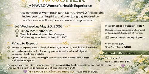 ThriveHER: A NAWBO Women\u2019s Health Experience