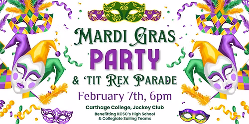 KCSC'S Mardi Gras Party and 'tit Rex Parade Fundraiser