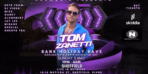 Harmonia Presents: Tom Zanetti (Bank Holiday Special)