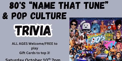 80's Name That Tune & Pop Culture Trivia
