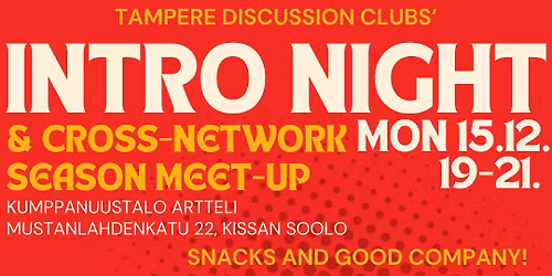Discussion Clubs' Intro Night