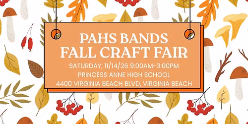 PAHS Bands Fall Craft Fair