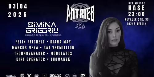 Antrieb 43 W\/ Simina Grigoriu + VBR Residents 