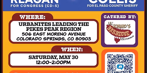 BBQ Fundraiser feat. Joe Reagan (CD-5) and Mateo Montoya-Collis (El Paso County Sheriff)