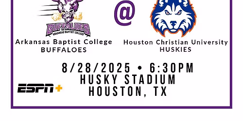 Arkansas Baptist Buffaloes at Houston Christian Huskies Football at Husky Stadium - TX