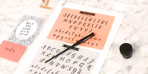 Modern Calligraphy for Beginners at 1653 Pizza Co.