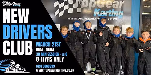 New Drivers Club: Beginner Go-Karting Sessions for 8-11 Year Olds