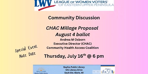 CHAC Millage Proposal presentation