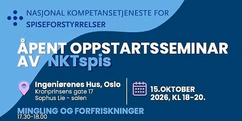 \u00c5pent oppstartsseminar - NKTspis
