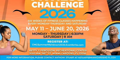 2026 City of Miami Gardens Summer Fitness Challenge