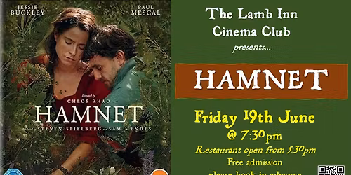 Lamb Inn Cinema Club presents HAMNET