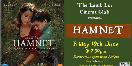 Lamb Inn Cinema Club presents HAMNET