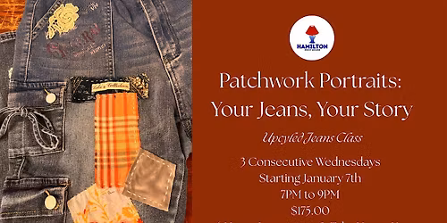 Patchwork Portraits - Your Jeans, Your Story - Upcycled Jeans Class