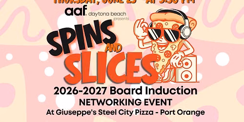 Spins and Slices: AAF Board Induction & Networking Pizza Party
