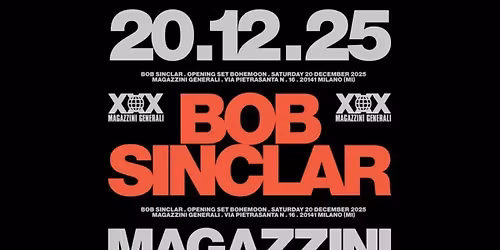 Bob Sinclar a Milano | FESTA DI NATALE