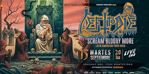 LEFT TO DIE vuelve a URUGUAY - 15\/9
