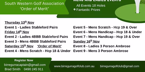 2025 BGC Annual Open Tournament