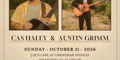 Cas Haley and Austin Grimm at Joe's Cafe