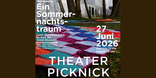 Theaterpicknick im Park der Linzer Bruckneruni