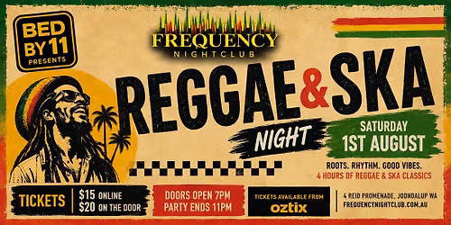 BED BY 11 PRESENTS: REGGAE & SKA NIGHT