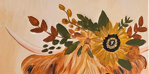 Paint Daisy the Highland Cow - The Willows Blackburn