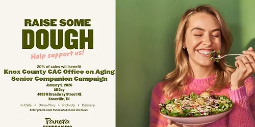 Panera Bread Dine Give Back CAC Office on Aging Senior Companion Campaign