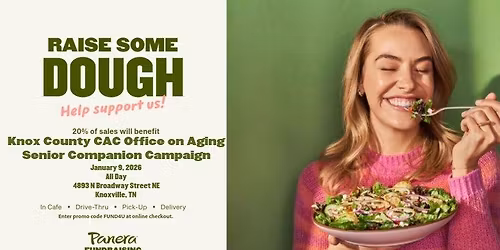 Panera Bread Dine Give Back CAC Office on Aging Senior Companion Campaign