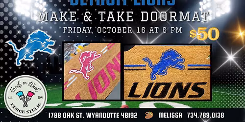 Detroit Lions Doormat Workshop