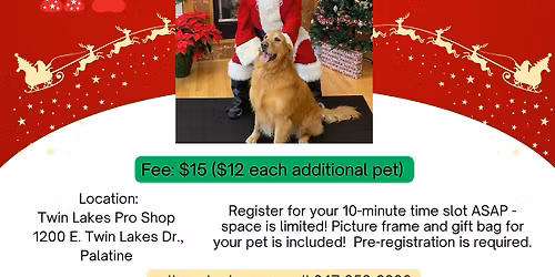 Pet Pictures with Santa