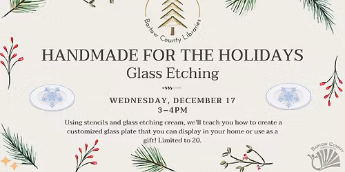 Handmade for the Holidays: Glass Etching