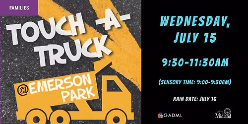 Touch-A-Truck at Emerson Park