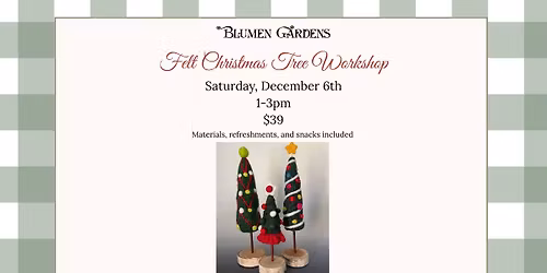 Felt Christmas Tree Workshop 