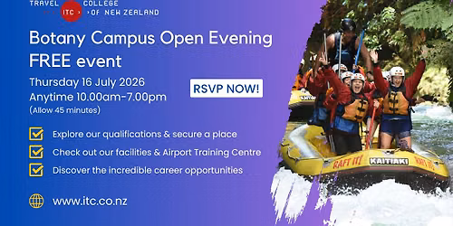Open Day Free Event - Auckland Botany campus