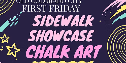 First Friday in OCC - Sidewalk Showcase Chalk Art