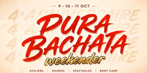 Pura Bachata Weekender | Un week-end 100% Bachata