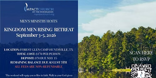 Men's Ministry: Kingdom Men Rising Retreat