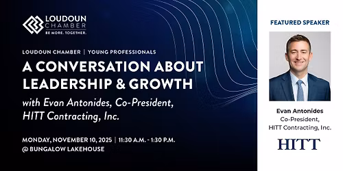Loudoun YP Community Leaders Series with Evan Antonides