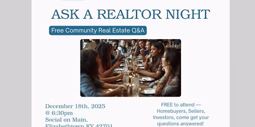 Ask a Realtor Night!