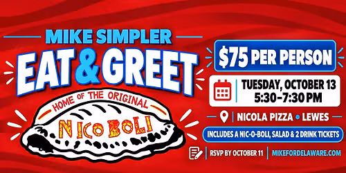 Nicola Pizza Eat & Greet with Mike Simpler