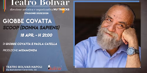Giobbe Covatta in SCOOP (DONNA SAPIENS) | Teatro Bolivar | NA