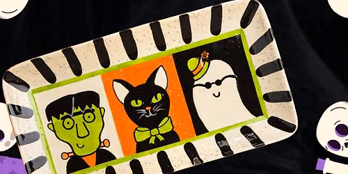 Retro Halloween Portrait Tray