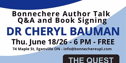 BUPL Author Talk- Dr. Cheryl Bauman