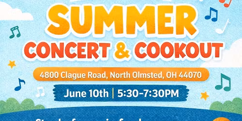 Summer Concert & Cookout!
